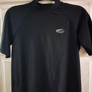 5/$25 Arizona Jean Company Boy’s Black Short-Sleeve Swim Rash Guard